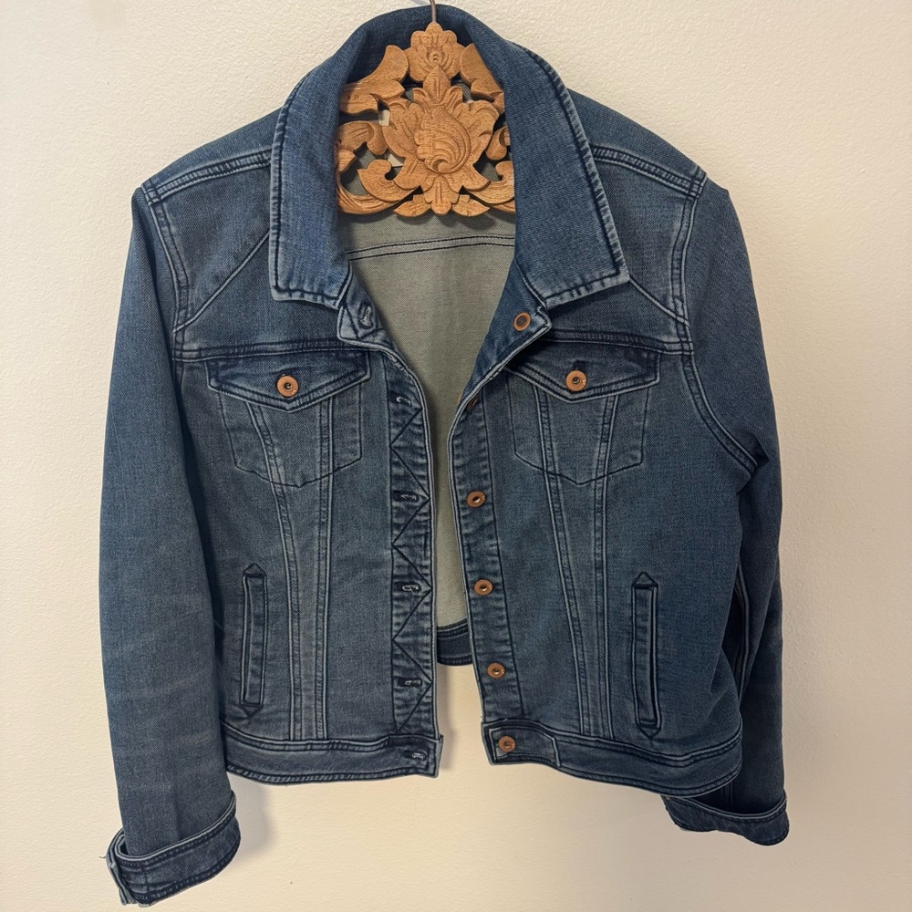 NWOT Anthropologie Classic Denim Jacket - Picture 1 of 6